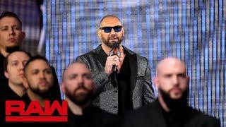 Triple H and Batista agree to a No Holds Barred Match at WrestleMania: Raw, March 11, 2019