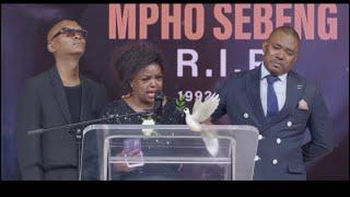 Vele Manenje and Warren Masemola heartwarming tribute to Moho Sebeng|Mpho Sebeng Funeral