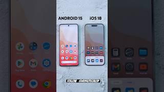 Android Vs IOS 18 | Dark mode #android #iphone #darkmode