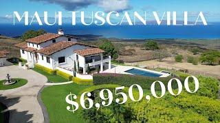 Stunning TUSCAN VILLA in Maui - $6.95M