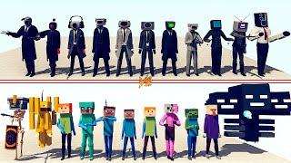 CAMERAMAN TEAM vs MINECRAFT TEAM - Totally Accurate Battle Simulator | TABS