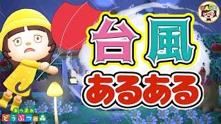 【あつ森アニメ】今からできる台風対策！台風あるあるあつまれどうぶつの森寸劇ゆっきーGAMEわーるどACNH