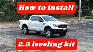 2019-2022 FORD RANGER FRONT LEVELING KIT INSTALL