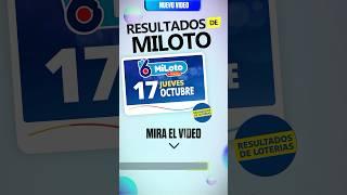 Resultado MiLoto del 17 de Octubre 2024 #shorts #resultado #miloto  #chance