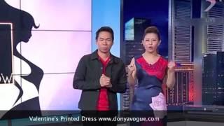 Yasminne Cheng from The 5 Show ( Channel 5 ) styled in Donya Vogue