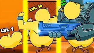 ЭВОЛЮЦИЯ МУТАНТОВ КУРИЦ ЧТОБЫ СТАТЬ ЧЕЛОВЕКОМ В ИГРЕ CHICKEN VS MAN!