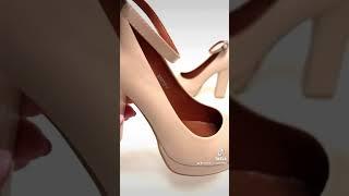 Бежевые туфли высокий каблук с ремешком 36 37 38 39 40  #shoes #туфли