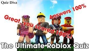 The Ultimate Roblox Quiz Answers 100% | Quiz Diva