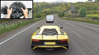 Forza Horizon 4 Lamborghini Aventador SV (Logitech G920 Steering Wheel) Gameplay