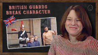 When British Guards Break Character |  American Reaction