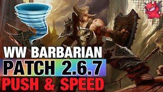 Whirlwind Barbarian Push & Speed Build Season 19 Patch 2.6.7 Diablo 3 Guide