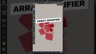 How to use Array Modifier in Blender - Blender Tutorial for Beginners #shorts #3d