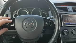 Mazda CX9 2009 г.в. настройка часов бортового компьютера