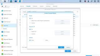 29 - Synology, how to configure the firewall (network security)