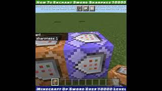 Enchant Sharpness Level 1000 In Minecraft Command Block Hack Mcpe Tik Tok Hack Pocket Edition