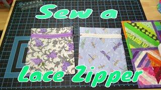 How to Sew a Lace Zipper