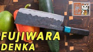 Fujiwara Denka 165mm Nakiri Food Demo