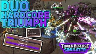 DUO TRIUMPH HARDCORE MODE - This is... Easy... - Tower Defense Simulator