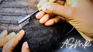 SCRAPING OUT DRY SCALP AND DANDRUFF FROM OLD BRAIDS