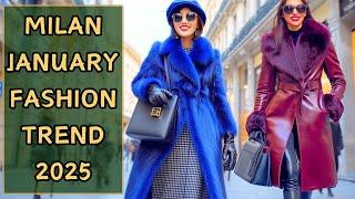 Italian Street Fashion January 2025 : Milan's Best Street Style Ideas 