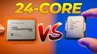 24-Core Battle: AMD Threadripper Pro 5965WX vs Intel i9 13900k | Which is better for creators?