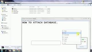 how to attach mdf file in MSSQL server