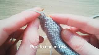 How to knit Garter Selvedge Edge