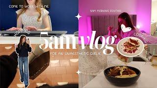 5am work day in my life | 5am morning routine, office, shopping, cooking