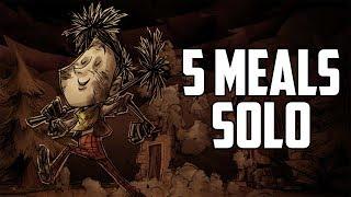 Don't Starve Together: The Gorge - 5 Meals Solo Victory