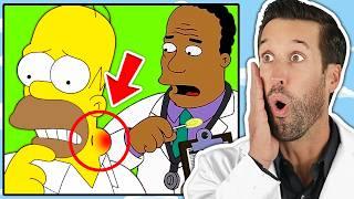 ER Doctor REACTS to The Simpsons FUNNIEST Medical Scenes #22