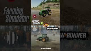 Farming Simulator 25 vs Snowrunner #FarmingSimulator25 #Snowrunner  #tractor