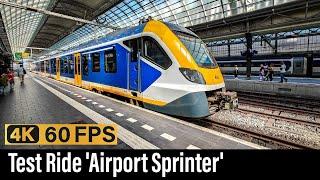 Train Cab Ride NL / Test Ride 'Airport Sprinter' / Hoofddorp - Schiphol - Amsterdam / SNG / Aug '24