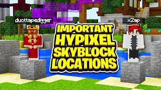 Hypixel SkyBlock important locations guide w/ Ducttapedigger
