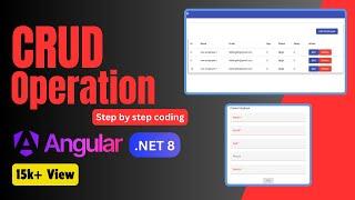 Angular CRUD Operation with .NET 8 Web API, Entity Framework Core | Project Tutorial in Hindi