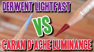 Which Colored Pencils are BEST? Caran D'ache Luminance VS Derwent Lightfast!