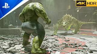 Marvel's Spider-Man 2 - HULK VS LIZARD CHASE FIGHT (RTX 5090) Ray-Tracing Ultra Realistic Graphics
