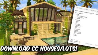 HOW TO INSTALL CUSTOM CONTENT HOUSES/LOTS | The Sims 4 Tutorial