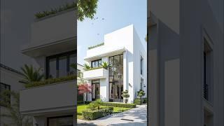 Elegant Modern White House | 2-Story Minimalist Design