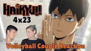 Volleyball Couple Reaction to Haikyu!! S4E23: "The Birth of the Serene King"