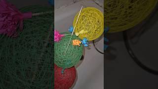 Destroying DIY Thread Balls Decoration that I made