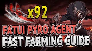 Fatui Pyro Agent All Locations FAST FARMING ROUTE | Genshin Impact 2.2