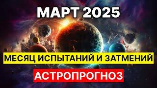 Март 2025 – Месяц Испытаний и Затмений! Астропрогноз