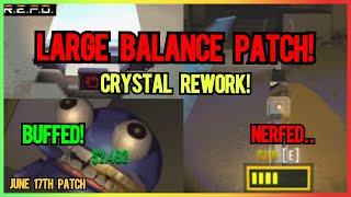 Large balance patch and crystal rework for REPO! Change overview (gun rebuffed since this!)