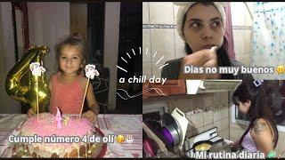 MI RUTINA DIARIA SIENDO MAMA JOVEN DE 2 HIJAS CUMPLEAÑOS NÚMERO 4 DE OLÍ/ VLOG️