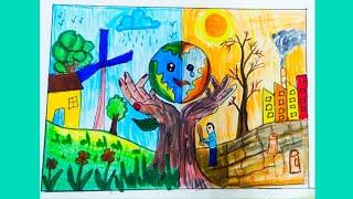 Happy Environment Day Poster Drawing live by  Kajal Art and Craft is live!