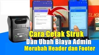 Cara merubah biaya admin dan cetak struk di semua aplikasi PPOB