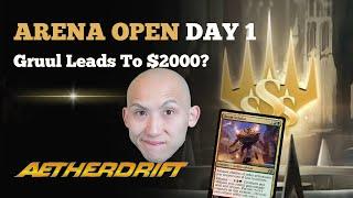 Gruul Leads To $2000? | Arena Open Day 1 | Aetherdrift Sealed | MTG Arena