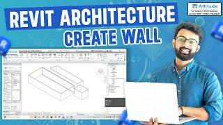 How to make wall in Revit || AutoCAD || Attitude Academy