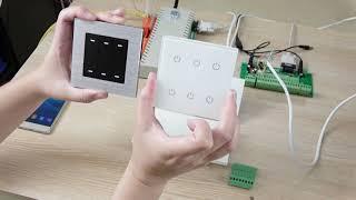 touch wall switch work with KinCony smart relay controller