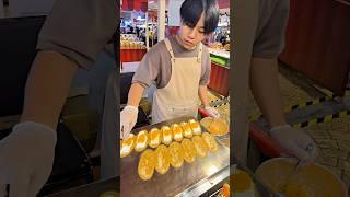 Thai street Crispy Pancakes in Bangkok  #foodie #mukbang #streetfood